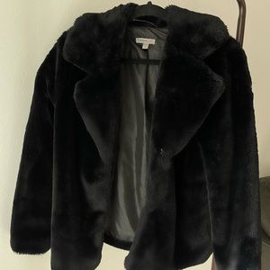 Faux fur Black Coat